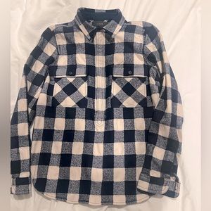 Jcrew women’s flannel popover